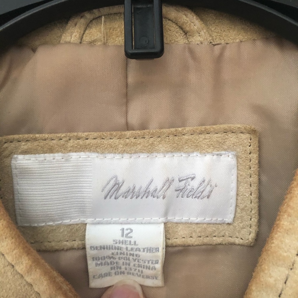 SUEDE Carmel Jacket - Marshall Fields size 12 - Picture 5 of 6
